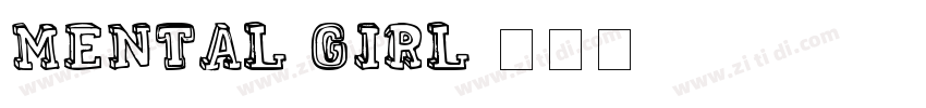 mental girl字体转换